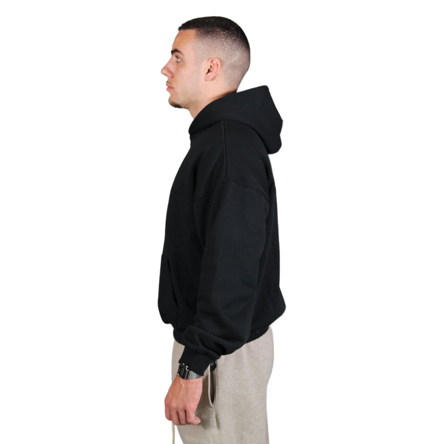 Fear Of God Essentials Hoodie Stretch Limo Black