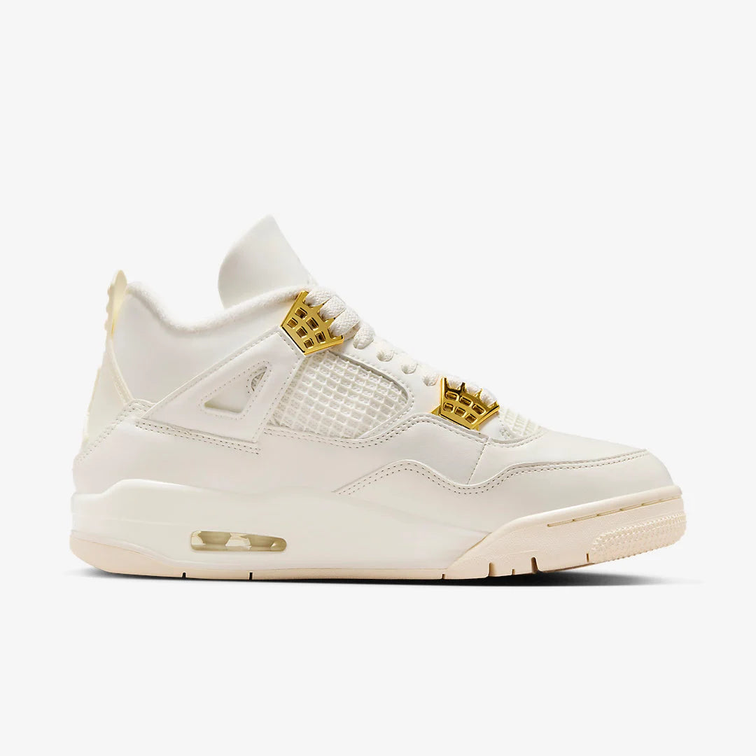 Air Jordan 4 Retro W "White Metallic Gold"