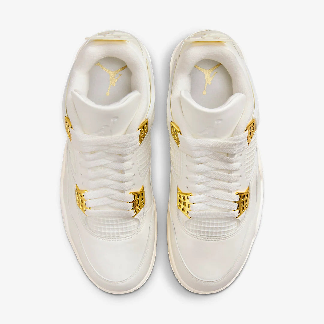 Air Jordan 4 Retro W "White Metallic Gold"