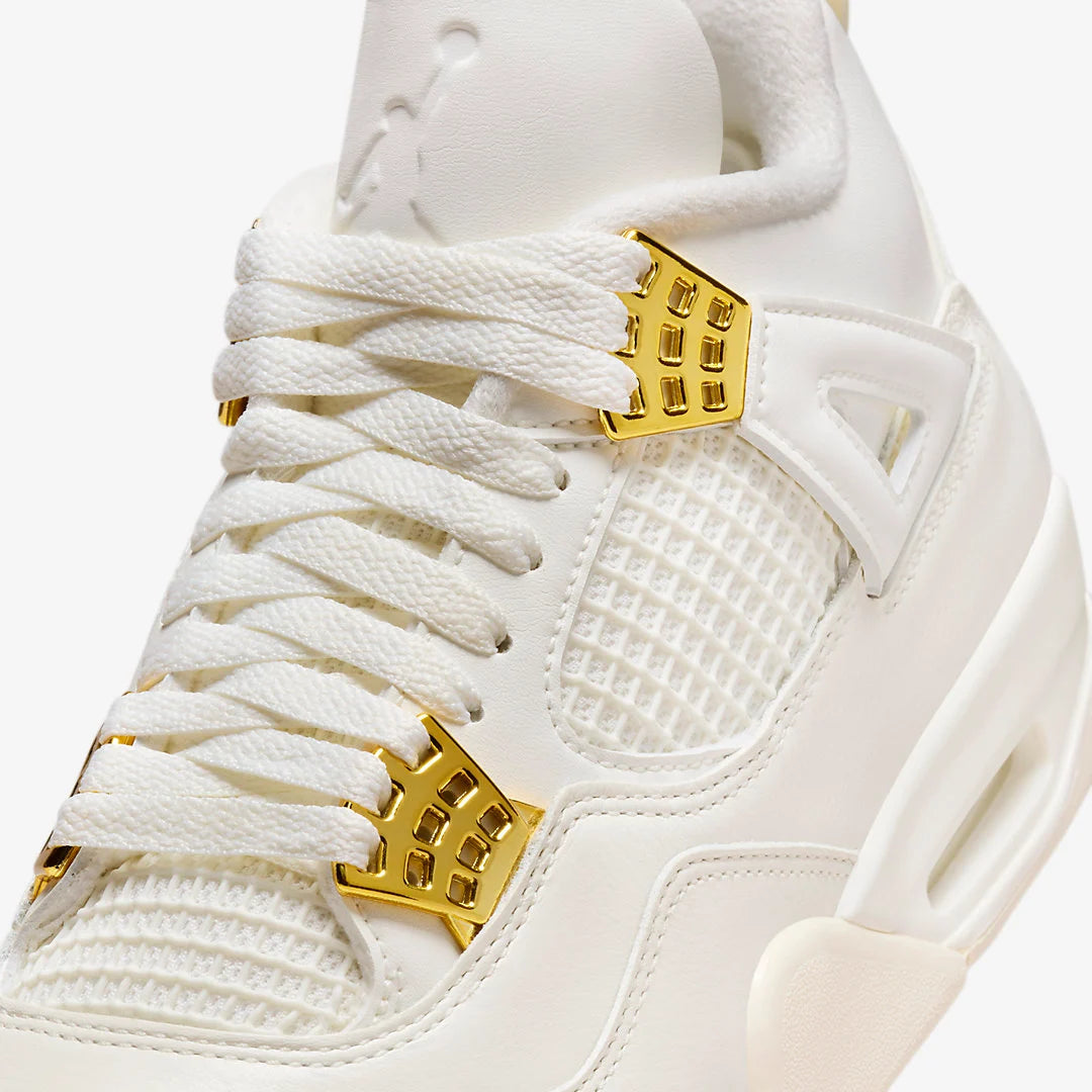 Air Jordan 4 Retro W "White Metallic Gold"