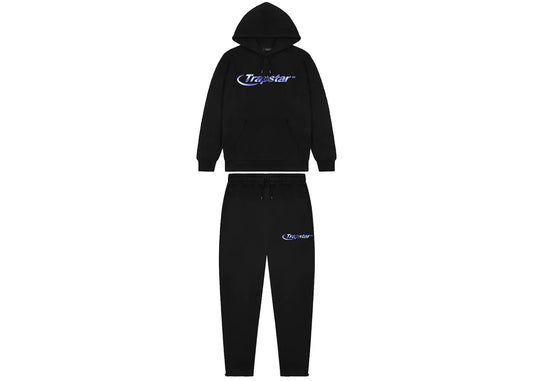 Trapstar Hyperdrive Midnight Chrome Hooded Tracksuit Black