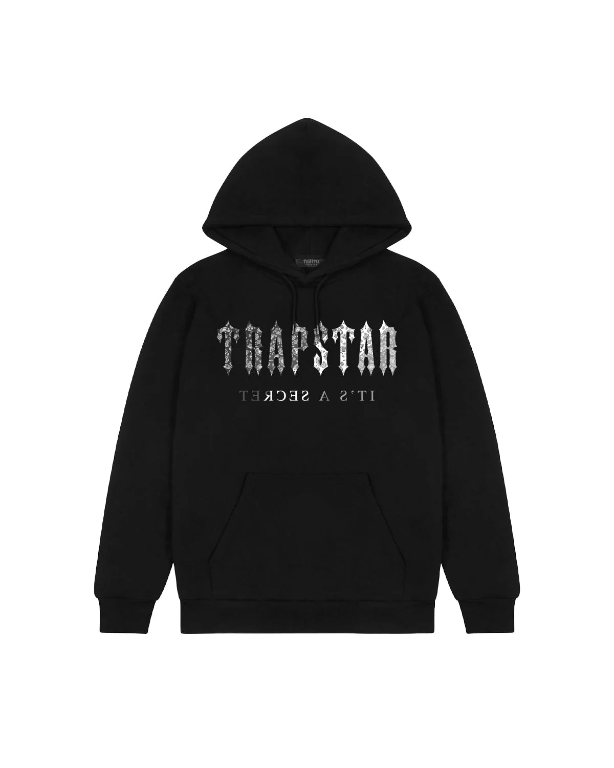 Trapstar Decoded Paisley Monochrome Edition Hoodie Black